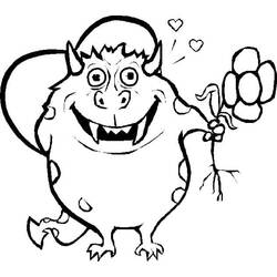 Dessin à colorier: Monstre (Personnages fantastiques et d'aventure) #183731 - Coloriages à Imprimer Gratuits