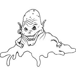 Dessin à colorier: Monstre (Personnages fantastiques et d'aventure) #183733 - Coloriages à Imprimer Gratuits