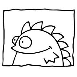 Dessin à colorier: Monstre (Personnages fantastiques et d'aventure) #183741 - Coloriages à Imprimer Gratuits