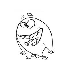 Dessin à colorier: Monstre (Personnages fantastiques et d'aventure) #183742 - Coloriages à Imprimer Gratuits