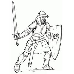 Dessin à colorier: Moyen Âge (Personnages fantastiques et d'aventure) #201386 - Coloriages à Imprimer Gratuits