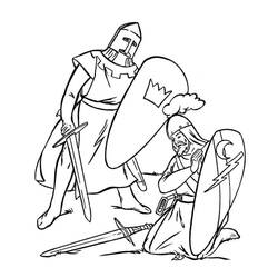Dessin à colorier: Moyen Âge (Personnages fantastiques et d'aventure) #201392 - Coloriages à Imprimer Gratuits
