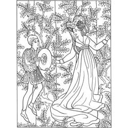 Dessin à colorier: Moyen Âge (Personnages fantastiques et d'aventure) #201393 - Coloriages à Imprimer Gratuits