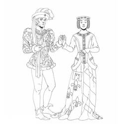 Dessin à colorier: Moyen Âge (Personnages fantastiques et d'aventure) #201411 - Coloriages à Imprimer Gratuits