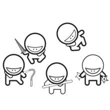 Dessin à colorier: Ninja (Personnages fantastiques et d'aventure) #147934 - Coloriages à Imprimer Gratuits