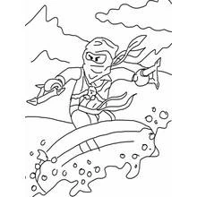Dessin à colorier: Ninja (Personnages fantastiques et d'aventure) #147997 - Coloriages à Imprimer Gratuits