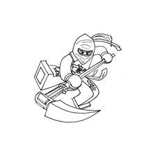 Dessin à colorier: Ninja (Personnages fantastiques et d'aventure) #148018 - Coloriages à Imprimer Gratuits