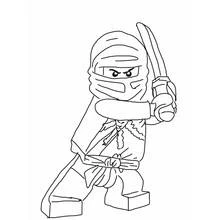 Dessin à colorier: Ninja (Personnages fantastiques et d'aventure) #148030 - Coloriages à Imprimer Gratuits