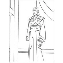 Dessin à colorier: Ninja (Personnages fantastiques et d'aventure) #148051 - Coloriages à Imprimer Gratuits