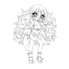 Dessin à colorier: Ninja (Personnages fantastiques et d'aventure) #148228 - Coloriages à Imprimer Gratuits