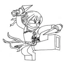 Dessin à colorier: Ninja (Personnages fantastiques et d'aventure) #148273 - Coloriages à Imprimer Gratuits