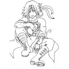 Dessin à colorier: Ninja (Personnages fantastiques et d'aventure) #148317 - Coloriages à Imprimer Gratuits