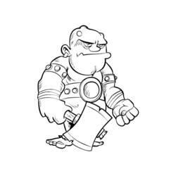 Dessin à colorier: Ogre (Personnages fantastiques et d'aventure) #102804 - Coloriages à Imprimer Gratuits