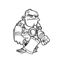 Dessin à colorier: Ogre (Personnages fantastiques et d'aventure) #102811 - Coloriages à Imprimer Gratuits