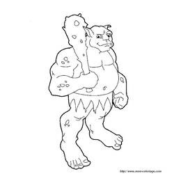 Dessin à colorier: Ogre (Personnages fantastiques et d'aventure) #102837 - Coloriages à Imprimer Gratuits