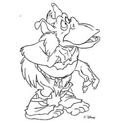 Dessin à colorier: Ogre (Personnages fantastiques et d'aventure) #102942 - Coloriages à Imprimer Gratuits
