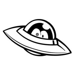 Dessin à colorier: OVNI (Personnages fantastiques et d'aventure) #103144 - Coloriages à Imprimer Gratuits