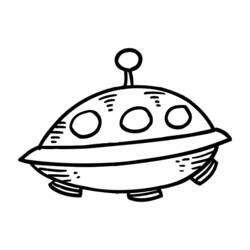 Dessin à colorier: OVNI (Personnages fantastiques et d'aventure) #103148 - Coloriages à Imprimer Gratuits