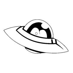 Dessin à colorier: OVNI (Personnages fantastiques et d'aventure) #103151 - Coloriages à Imprimer Gratuits