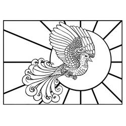 Dessin à colorier: Phoenix (Personnages fantastiques et d'aventure) #192250 - Coloriages à Imprimer Gratuits