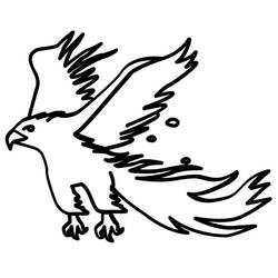 Dessin à colorier: Phoenix (Personnages fantastiques et d'aventure) #192275 - Coloriages à Imprimer Gratuits