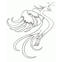 Dessin à colorier: Phoenix (Personnages fantastiques et d'aventure) #192278 - Coloriages à Imprimer Gratuits