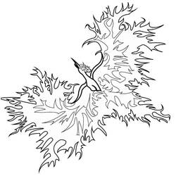 Dessin à colorier: Phoenix (Personnages fantastiques et d'aventure) #192283 - Coloriages à Imprimer Gratuits