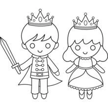 Dessin à colorier: Prince (Personnages fantastiques et d'aventure) #105873 - Coloriages à Imprimer Gratuits