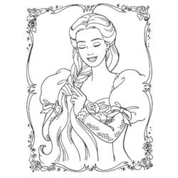 Dessin à colorier: Princesse (Personnages fantastiques et d'aventure) #85171 - Coloriages à Imprimer Gratuits