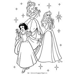 Dessin à colorier: Princesse (Personnages fantastiques et d'aventure) #85178 - Coloriages à Imprimer Gratuits