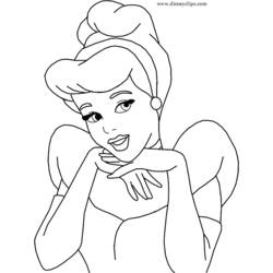 Dessin à colorier: Princesse (Personnages fantastiques et d'aventure) #85232 - Coloriages à Imprimer Gratuits