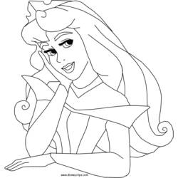 Dessin à colorier: Princesse (Personnages fantastiques et d'aventure) #85260 - Coloriages à Imprimer Gratuits