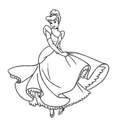Dessin à colorier: Princesse (Personnages fantastiques et d'aventure) #85274 - Coloriages à Imprimer Gratuits