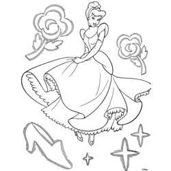 Dessin à colorier: Princesse (Personnages fantastiques et d'aventure) #85323 - Coloriages à Imprimer Gratuits