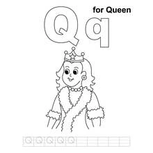 Dessin à colorier: Reine (Personnages fantastiques et d'aventure) #106215 - Coloriages à Imprimer Gratuits