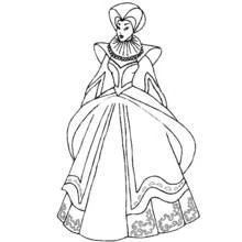 Dessin à colorier: Reine (Personnages fantastiques et d'aventure) #106224 - Coloriages à Imprimer Gratuits