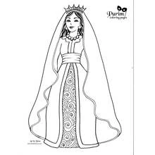 Dessin à colorier: Reine (Personnages fantastiques et d'aventure) #106228 - Coloriages à Imprimer Gratuits