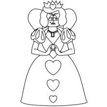 Dessin à colorier: Reine (Personnages fantastiques et d'aventure) #106247 - Coloriages à Imprimer Gratuits