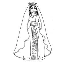 Dessin à colorier: Reine (Personnages fantastiques et d'aventure) #106265 - Coloriages à Imprimer Gratuits