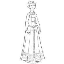 Dessin à colorier: Reine (Personnages fantastiques et d'aventure) #106292 - Coloriages à Imprimer Gratuits