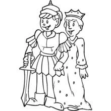 Dessin à colorier: Reine (Personnages fantastiques et d'aventure) #106365 - Coloriages à Imprimer Gratuits