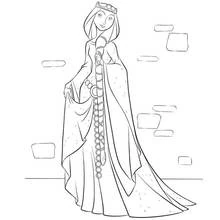 Dessin à colorier: Reine (Personnages fantastiques et d'aventure) #106411 - Coloriages à Imprimer Gratuits