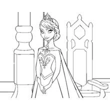 Dessin à colorier: Reine (Personnages fantastiques et d'aventure) #106448 - Coloriages à Imprimer Gratuits