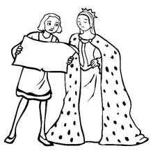 Dessin à colorier: Reine (Personnages fantastiques et d'aventure) #106524 - Coloriages à Imprimer Gratuits
