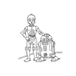 Dessin à colorier: Robot (Personnages fantastiques et d'aventure) #106658 - Coloriages à Imprimer Gratuits