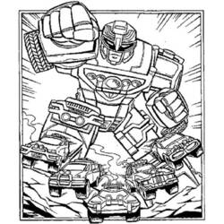 Dessin à colorier: Robot (Personnages fantastiques et d'aventure) #106724 - Coloriages à Imprimer Gratuits