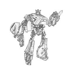 Dessin à colorier: Robot (Personnages fantastiques et d'aventure) #106742 - Coloriages à Imprimer Gratuits