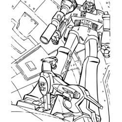 Dessin à colorier: Robot (Personnages fantastiques et d'aventure) #106769 - Coloriages à Imprimer Gratuits