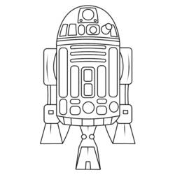 Dessin à colorier: Robot (Personnages fantastiques et d'aventure) #106827 - Coloriages à Imprimer Gratuits