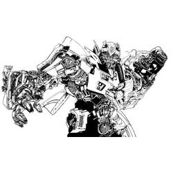 Dessin à colorier: Robot (Personnages fantastiques et d'aventure) #106834 - Coloriages à Imprimer Gratuits